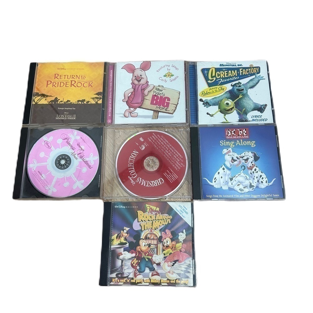 Disney CD Bundle Piglet Monsters Inc 101 Dalmatians Lion King Christmas